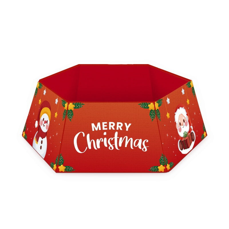 HKM-680787 Christmas Tree Skirt in Non-Woven Fabric - 40x25cm, Various Colors