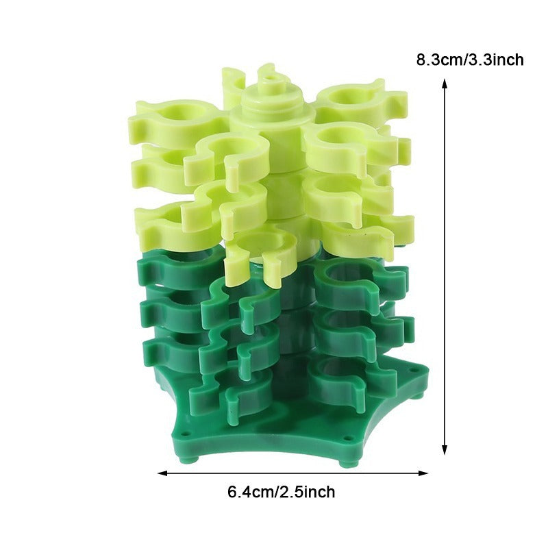 KTX-680851 6-Layer Rotating Bobbin Storage Organizer with 30 Grids for Sewing Supplies