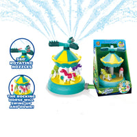 HKM-680851 Cartoon Octopus Water Spray Toy - 360-Degree Rotating Sprinkler for Outdoor Play