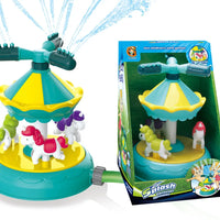 HKM-680851 Cartoon Octopus Water Spray Toy - 360-Degree Rotating Sprinkler for Outdoor Play