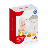 HKM-680979 8 Pack Penguin Storage Boxes for Baby Bath and Water Play Toys, ABS Plastic Strainers