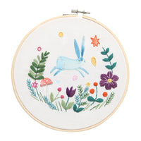 HKM-681171 Color Printed Cartoon Animal Hand Embroidery Wall Art – DIY Cotton Craft (20x20CM)