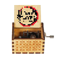 HKM-681171 Demon Slayer Hand Cranked Wooden Music Box - Unique Carved Design