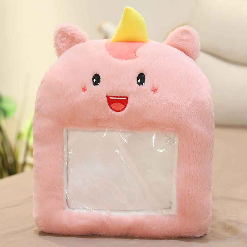 HKM-681299 Cartoon Plush Winter Hand Warmer Pillow - Cozy Individual Cushion 40x33cm
