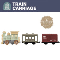 HKM-681427 Friction Inertia Train Toy with Music for Kids - Assembly Puzzle Hand Push-Pull Play Car