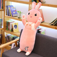 HKM-681491 Soft Plush Rabbit Pillow Doll - 3D Down Cotton Stuffed Toy - Cute Sleep Companion for Girls