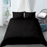 HKM-681491 Solid Color Three-Piece Bedding Set with Customizable Duvet Cover and Pillowcases