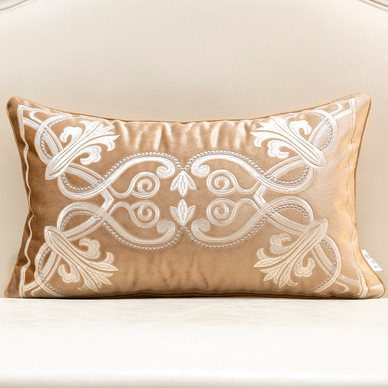 HKM-681555 Geometric Pattern Flannel Cushion Cover with PP Cotton Filling for Home Decor