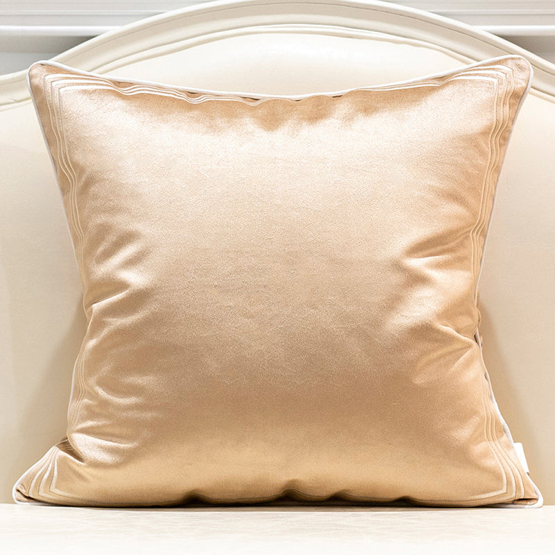 HKM-681555 Geometric Pattern Flannel Cushion Cover with PP Cotton Filling for Home Decor