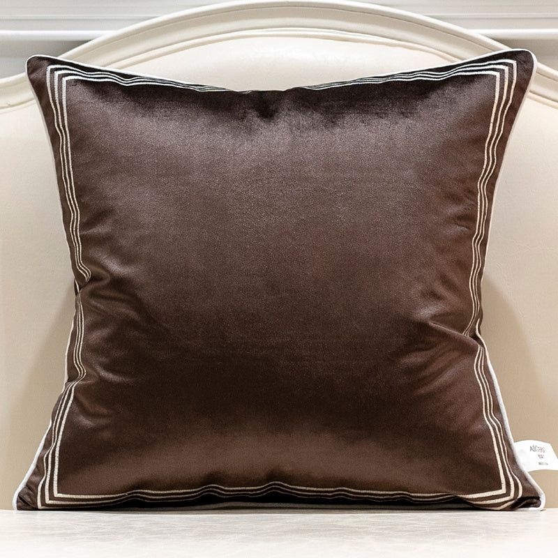 HKM-681555 Geometric Pattern Flannel Cushion Cover with PP Cotton Filling for Home Decor