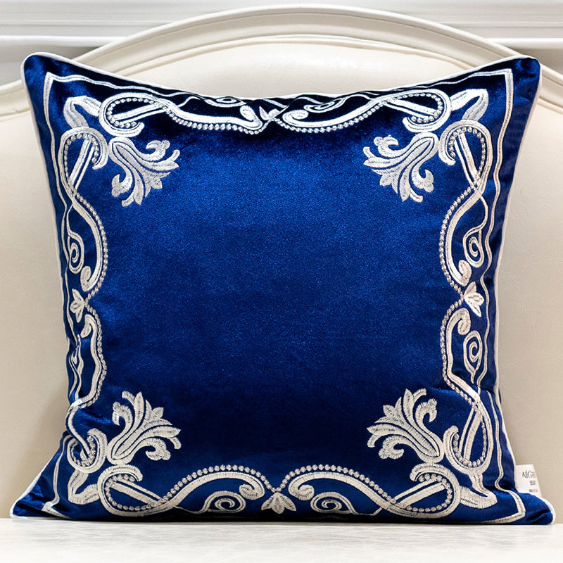 HKM-681555 Geometric Pattern Flannel Cushion Cover with PP Cotton Filling for Home Decor