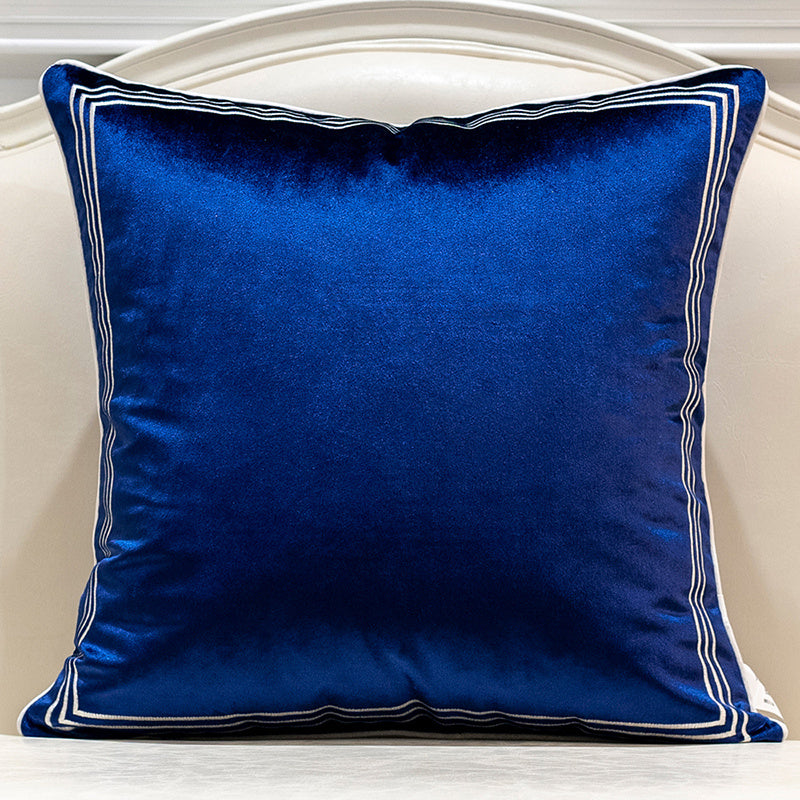 HKM-681555 Geometric Pattern Flannel Cushion Cover with PP Cotton Filling for Home Decor