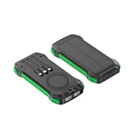 HKM-681555 Solar Portable Wireless Charger Power Bank - Multiple Color Options