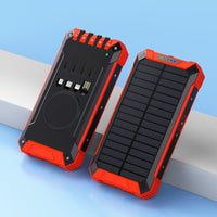 HKM-681555 Solar Portable Wireless Charger Power Bank - Multiple Color Options