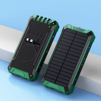 HKM-681555 Solar Portable Wireless Charger Power Bank - Multiple Color Options
