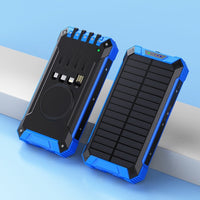 HKM-681555 Solar Portable Wireless Charger Power Bank - Multiple Color Options