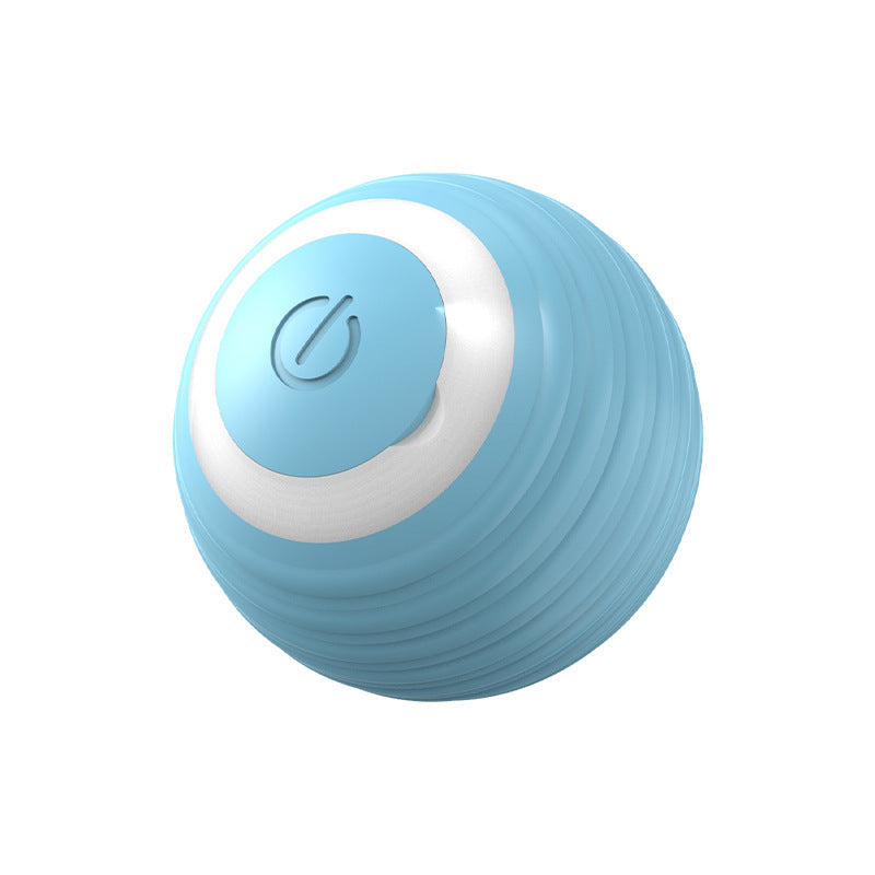 HKM-681619 Smart Self-Moving Cat Toy Ball - Interactive Bouncing & Rolling Kitten Play Ball with Rechargeable Design