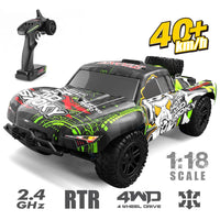 HKM-681747 4WD High-Speed Drifting RC Car Toy - 1/18 Scale Remote Control Vehicle for Kids and Beginners