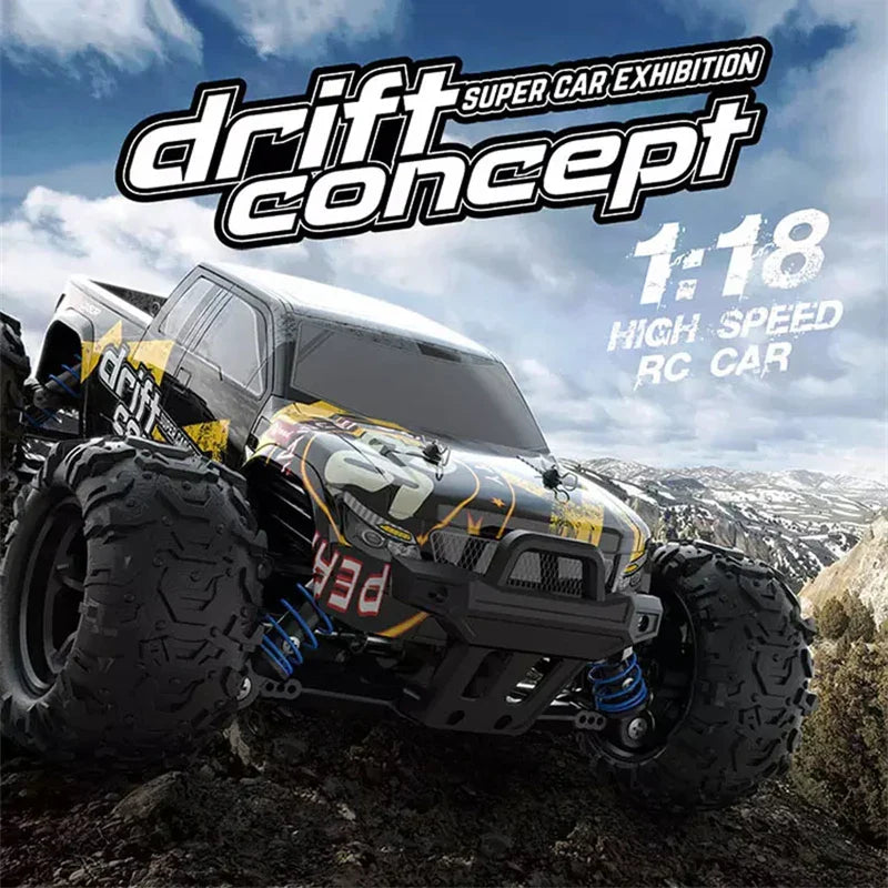 HKM-681747 4WD High-Speed Drifting RC Car Toy - 1/18 Scale Remote Control Vehicle for Kids and Beginners
