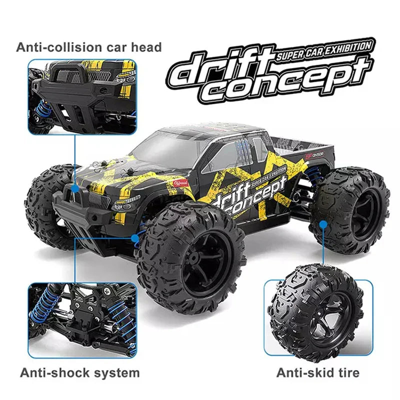 HKM-681747 4WD High-Speed Drifting RC Car Toy - 1/18 Scale Remote Control Vehicle for Kids and Beginners