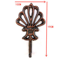 HKM-682003 European Style Wall-Mounted Retro Iron Hooks for Outdoor Decoration