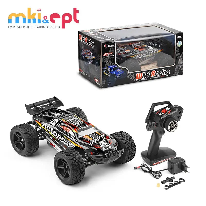 HKM-682131 Remote Control Off-Road Monster Truck, 30 km/h, 1:12 Scale, Rechargeable Electric RC Car for Kids
