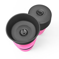 HKM-682195 Portable 520ML Silicone Pet Water Bottle - Travel Squeeze Cup in Sky Blue, Rose Red, and Blue Green