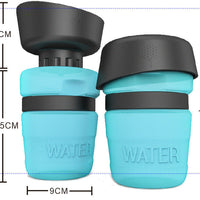 HKM-682195 Portable 520ML Silicone Pet Water Bottle - Travel Squeeze Cup in Sky Blue, Rose Red, and Blue Green