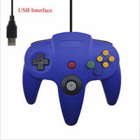 HKM-682195 USB N64 Game Controller for PC – Blue, Black, and Grey Options Available