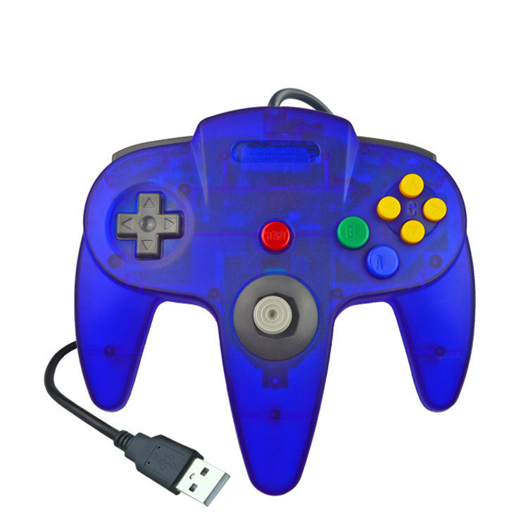HKM-682195 USB N64 Game Controller for PC – Blue, Black, and Grey Options Available