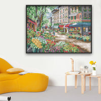 HKM-682323 Scenery Cross Stitch Kit - Eco-Friendly Cotton, Various Printed Fabrics