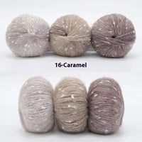 HKM-682323 XINGX Gradient Mohair Wool Yarn - Medium Thin Polka Dot Soft Blend for Knitting and Crochet