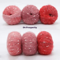 HKM-682323 XINGX Gradient Mohair Wool Yarn - Medium Thin Polka Dot Soft Blend for Knitting and Crochet