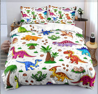 HKM-682643 Geometric Pattern Digital Printed Quilt Cover Set in Nordic Style, Available in Multiple Sizes