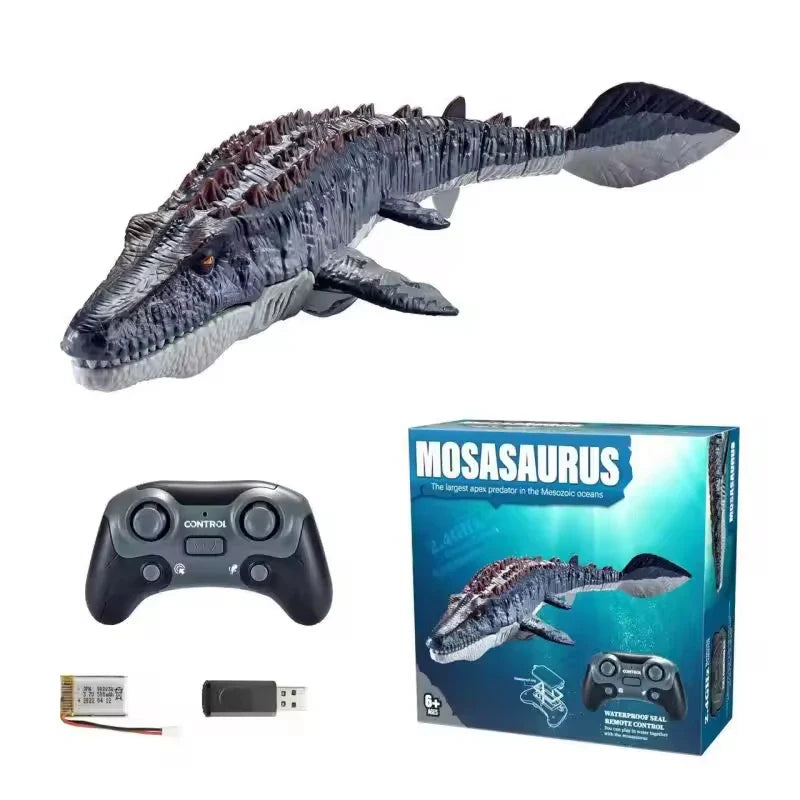 HKM-682899 Waterproof Remote Control Canglong Boat with Water Spray Feature for Outdoor Fun, Ages 5 and Up