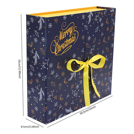 HKM-683091 Christmas Countdown Calendar Gift Box in Fixed Carton, Gray Board Material