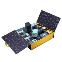 HKM-683091 Christmas Countdown Calendar Gift Box in Fixed Carton, Gray Board Material