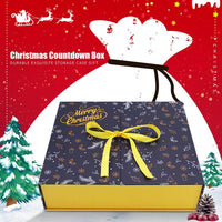 HKM-683091 Christmas Countdown Calendar Gift Box in Fixed Carton, Gray Board Material