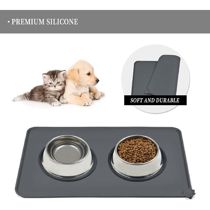 HKM-683091 No Plus-sized Silicone Pet Placemat Dog's Paw Pet Cat Dog Food Bowl Pad