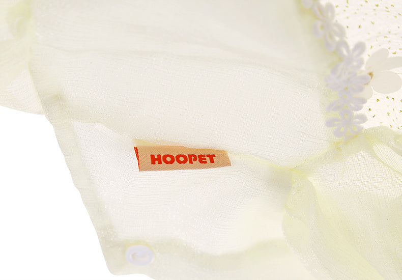 HKM-683091 Thin Cotton Polyester Spandex Skirt for Cats - Anti-Hair Loss Design, Flower Pattern, Multiple Sizes Available