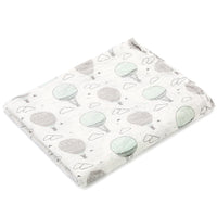 HKM-683155 Double Layer Cotton Baby Swaddle Quilt – Animal, Stripe, and Cartoon Patterns, 120x100 cm