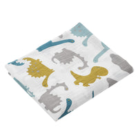 HKM-683155 Double Layer Cotton Baby Swaddle Quilt – Animal, Stripe, and Cartoon Patterns, 120x100 cm
