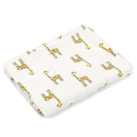 HKM-683155 Double Layer Cotton Baby Swaddle Quilt – Animal, Stripe, and Cartoon Patterns, 120x100 cm
