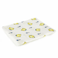 HKM-683155 Double Layer Cotton Baby Swaddle Quilt – Animal, Stripe, and Cartoon Patterns, 120x100 cm