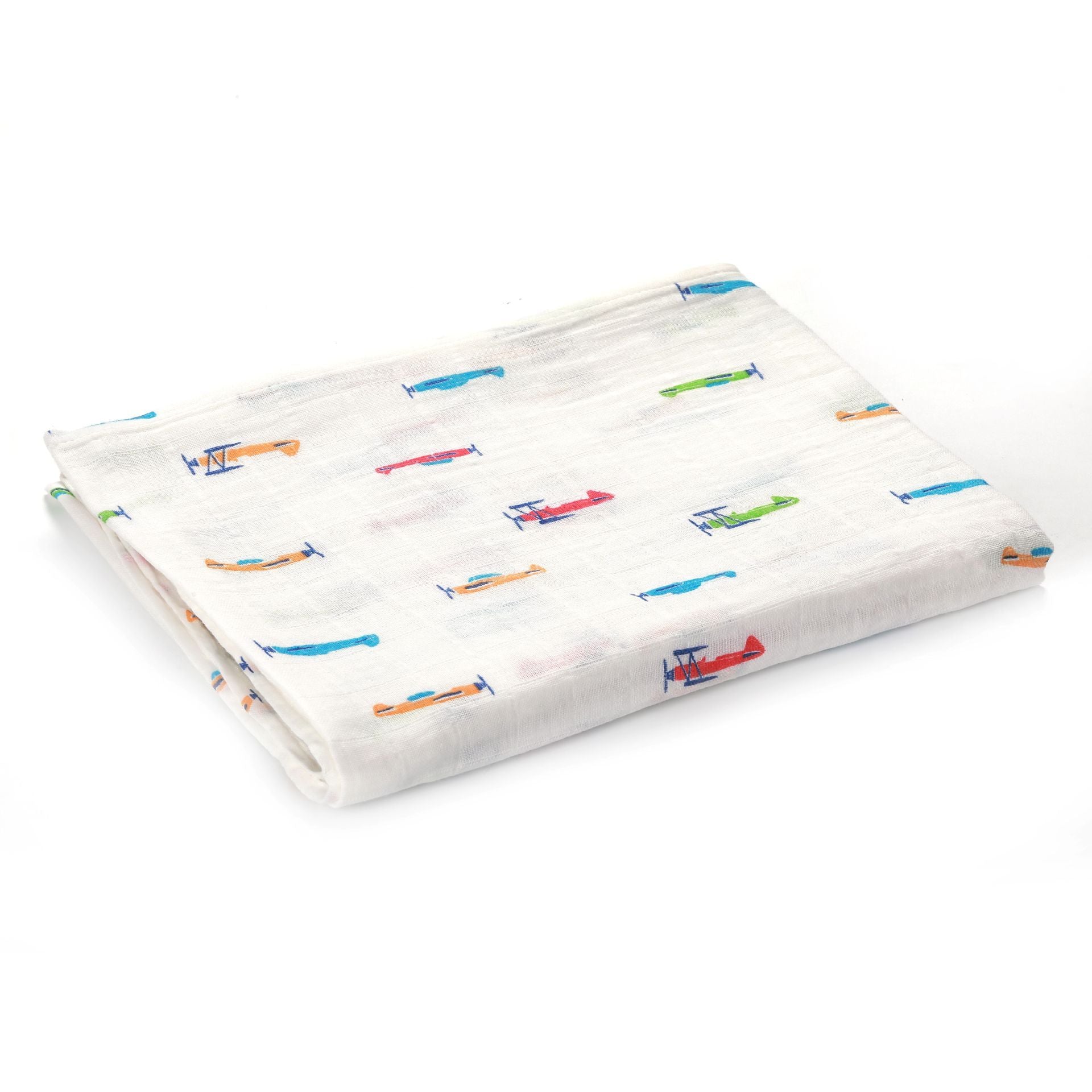HKM-683155 Double Layer Cotton Baby Swaddle Quilt – Animal, Stripe, and Cartoon Patterns, 120x100 cm