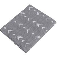 HKM-683155 Double Layer Cotton Baby Swaddle Quilt – Animal, Stripe, and Cartoon Patterns, 120x100 cm