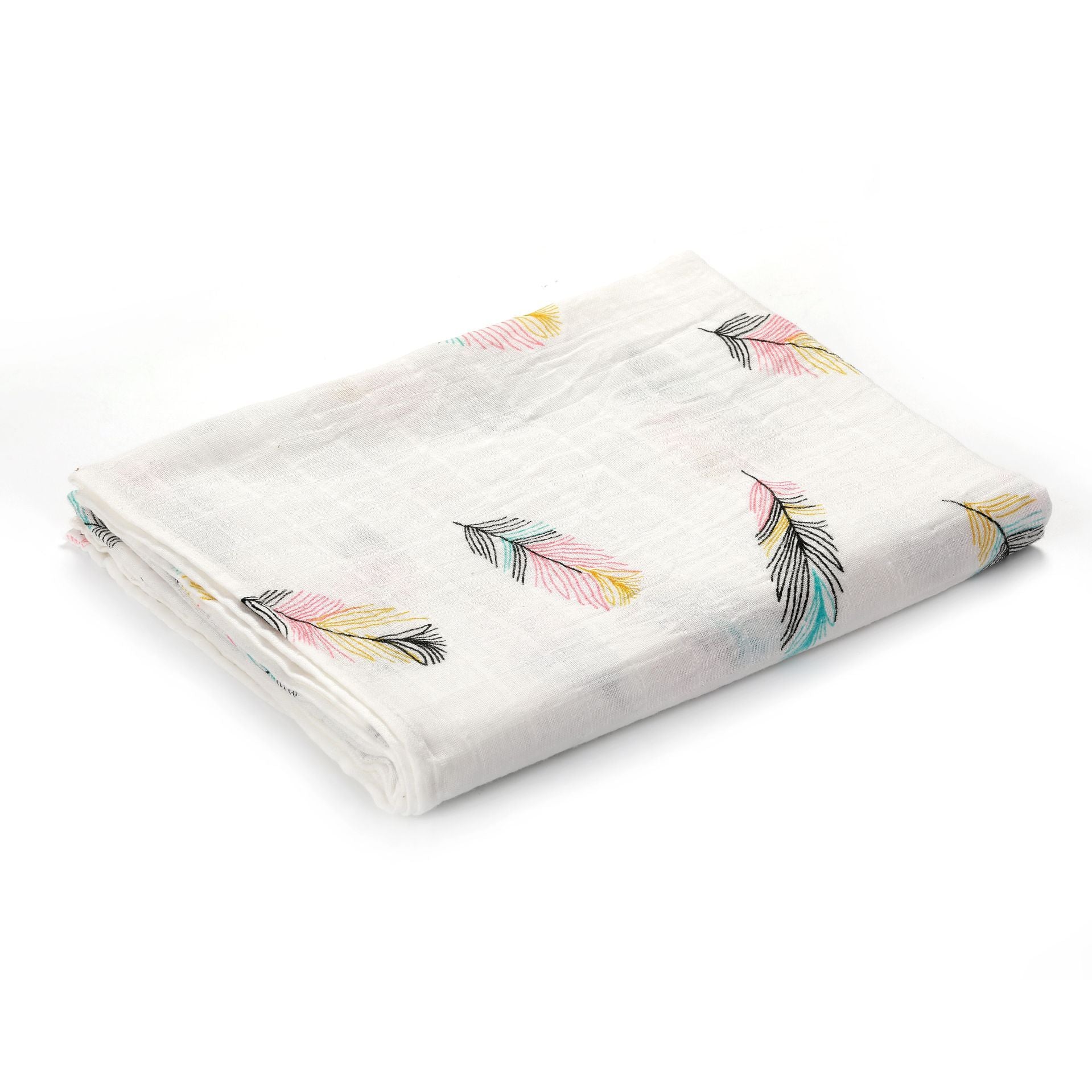 HKM-683155 Double Layer Cotton Baby Swaddle Quilt – Animal, Stripe, and Cartoon Patterns, 120x100 cm