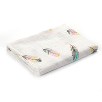 HKM-683155 Double Layer Cotton Baby Swaddle Quilt – Animal, Stripe, and Cartoon Patterns, 120x100 cm