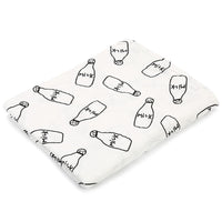 HKM-683155 Double Layer Cotton Baby Swaddle Quilt – Animal, Stripe, and Cartoon Patterns, 120x100 cm