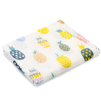 HKM-683155 Double Layer Cotton Baby Swaddle Quilt – Animal, Stripe, and Cartoon Patterns, 120x100 cm